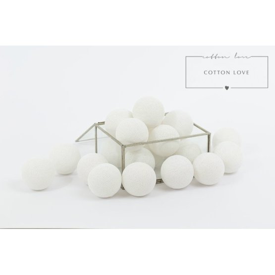 Cotton shining LED balls Cotton Balls - white